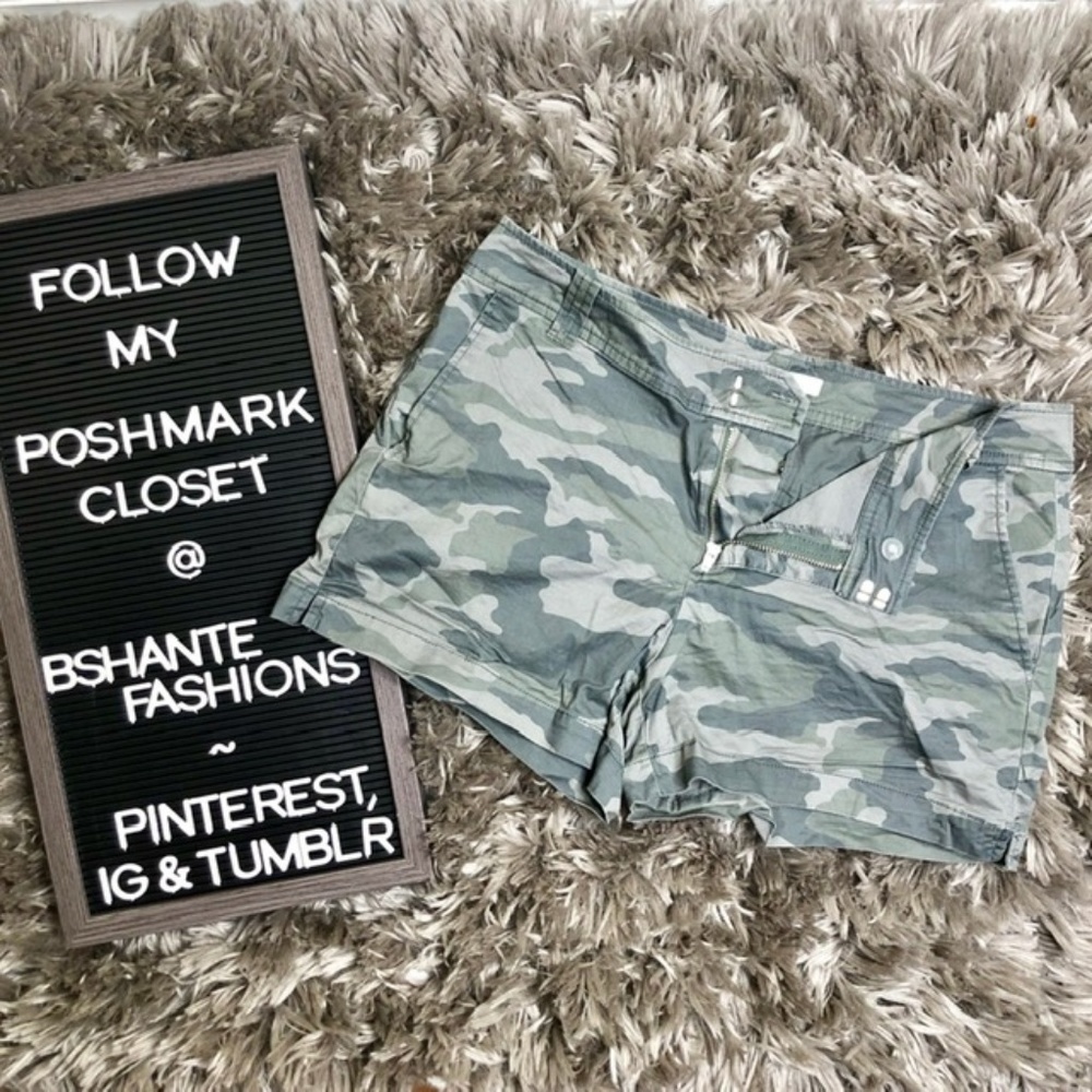 CAMO PRINT TWILL SHORTS